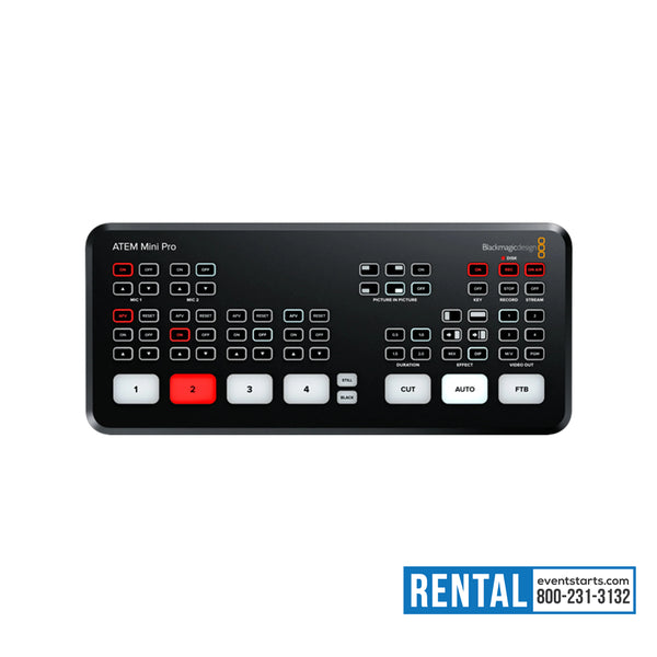 RENT ATEM Mini Pro | Blackmagic (EventStarts Rental) - eventstarts