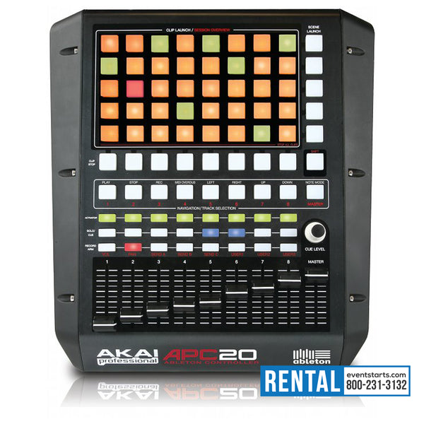 RENT Akai APC20 Abelton midi controller faders (DJ, VJ, LJ