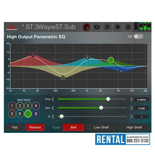 RENT DBX DriveRack PA2 Speaker Management System PROCESSOR