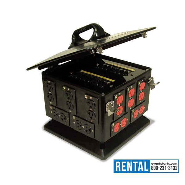 RENT LEX 100 AMP 3 Phase Power Distribution Box DISTRO PD (15x 20A