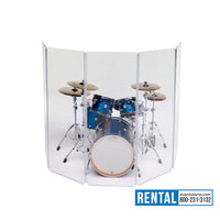 EventStarts - RENT 5-Panel Acrylic Drum Shield