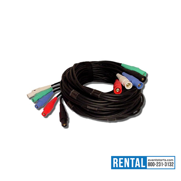 RENT #2 Feeder 5-Cable Set 50' Camlock (EventStarts Rental) - eventstarts