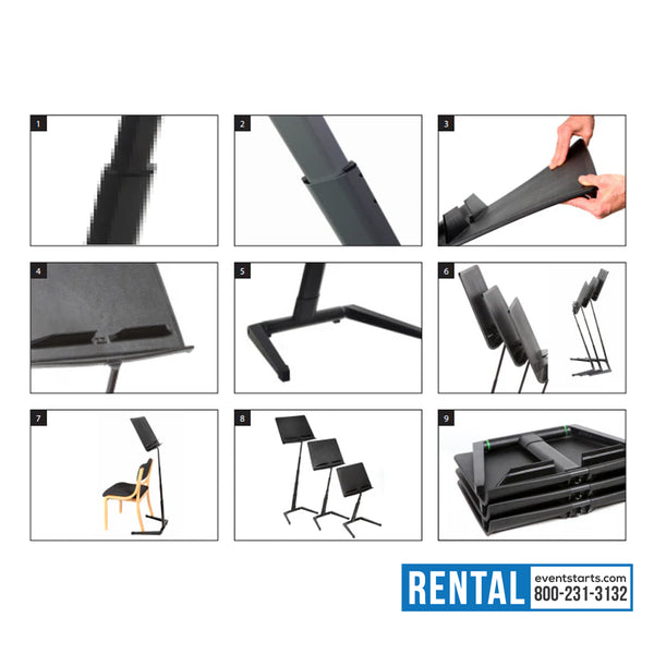 RENT RATstands The Jazz Music Stand (EventStarts Rental) - eventstarts