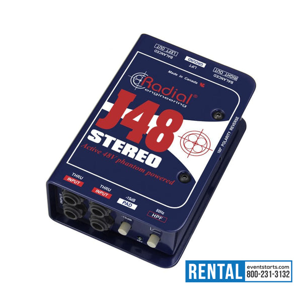 RENT Radial - J48 DI Box Stereo - eventstarts