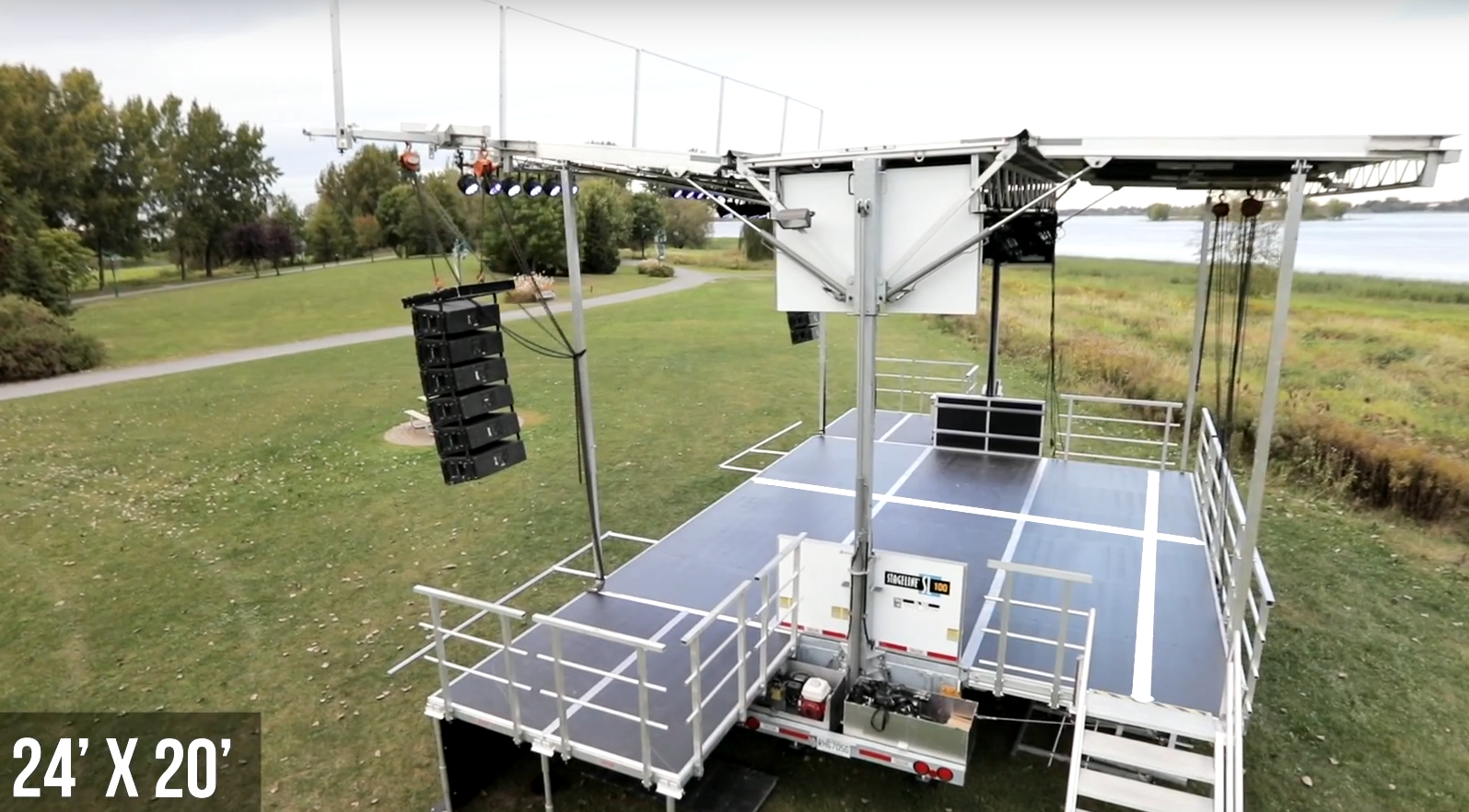 RENT Stageline SL100 Mobile Stage (EventStarts Rental) eventstarts